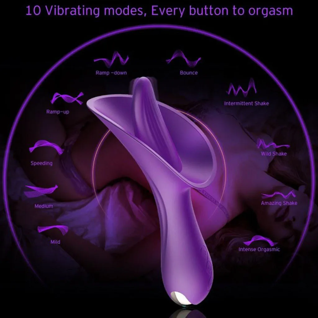 

Tongue Vibrate Toy for Women, Oral Tongue Simulator, Waterproof 10-Frequency Silicone+ABS 10 frequency