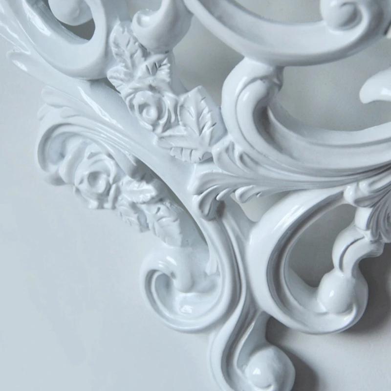 

Baroque Style Decorative Shelves for Living Room Flowers Wall Hanging Storage Rack European Style Decor Home Cafe