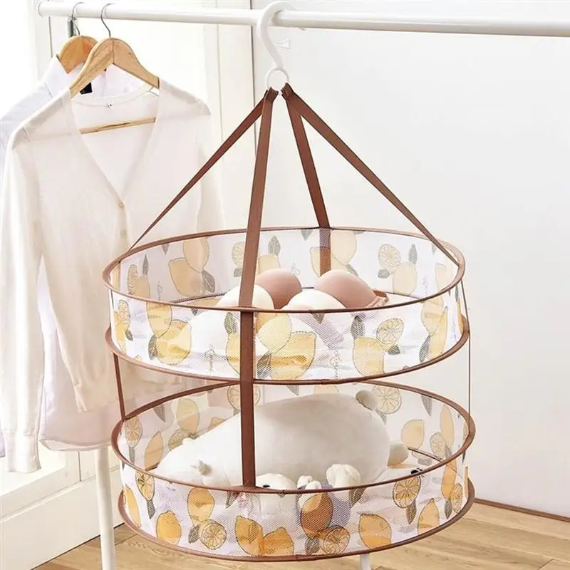 

1Pc Foldable Double-layer Clothes Drying Socks Drying Hanger (Assorted Color)