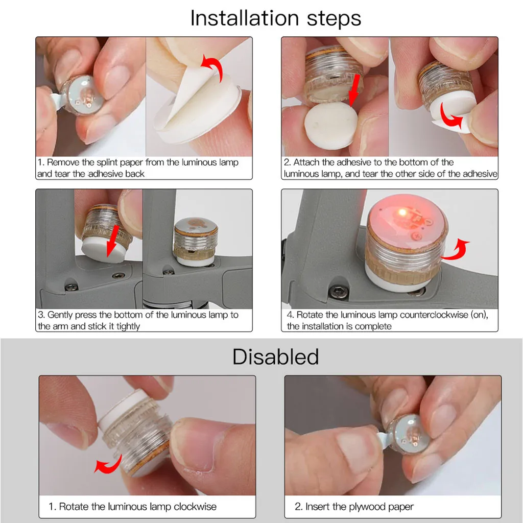 Стробоскоп для ночного полета светодиодная сигнальная лампа DJI Mavic Air 2/Mini Drone