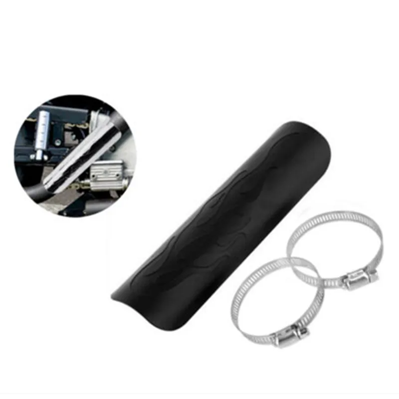 Мотоцикл 9 ''пламя Глушитель Трубы тепловой щит крышка пятки защита скутер