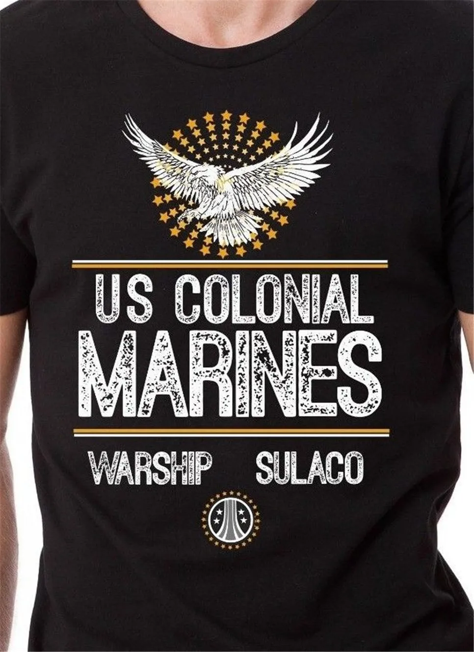 Футболка с пришельцами Colonial Marines Tee Us Sulaco Warship Attack Bugs фильм лето Slim Fit