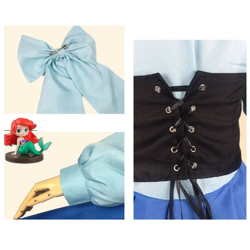 The Mermaid of the Child Plays Cosplay Anime Costume Daughter Sea Ariel Adult Dress Cos Women's |