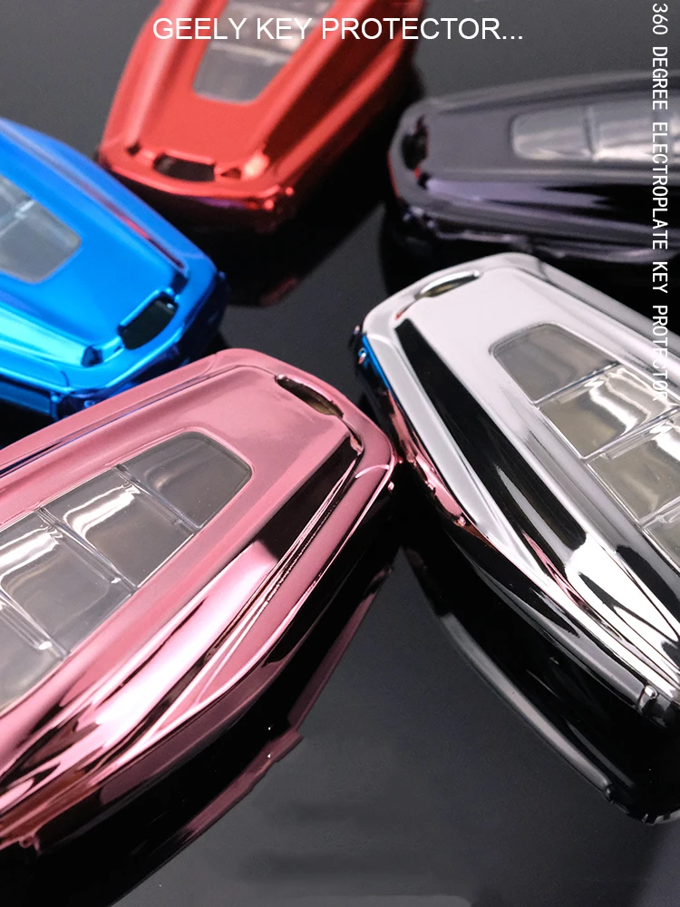 

TPU Car Auto Remote Key Case Cover for Geely Car Key Sehll Car Accessories Styling