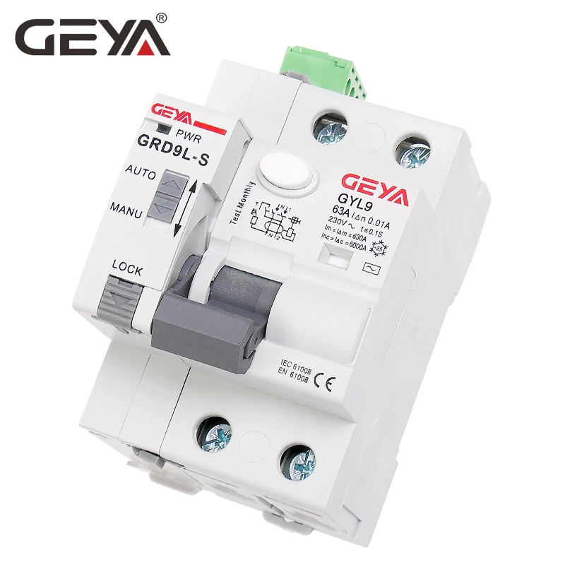 GEYA GRD9L S RCCB выключатель цепи с интерфейсом RS485 2P 25A 40A 63a 30 мА 100 300 RCD|Автоматические