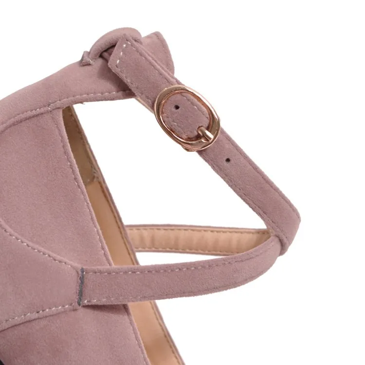 Женские туфли на высоком каблуке лодочки больших размеров 11 12 замшевые с круглым