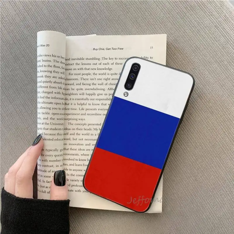 

Russian flag art Phone Cases For Samsung galaxy S note 7 8 9 10 20 fe edge A 6 10 20 30 50 51 70 lite plus Soft Silicone Funda
