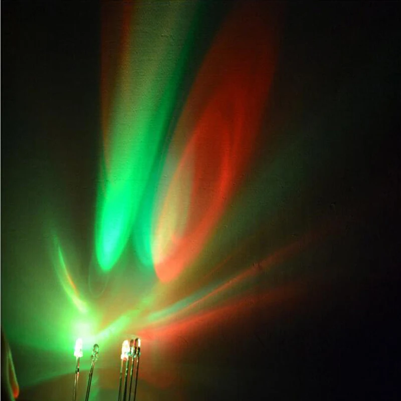 100 шт светодиодный диоды лампы партии излучающие DIY RGB медленная вспышка