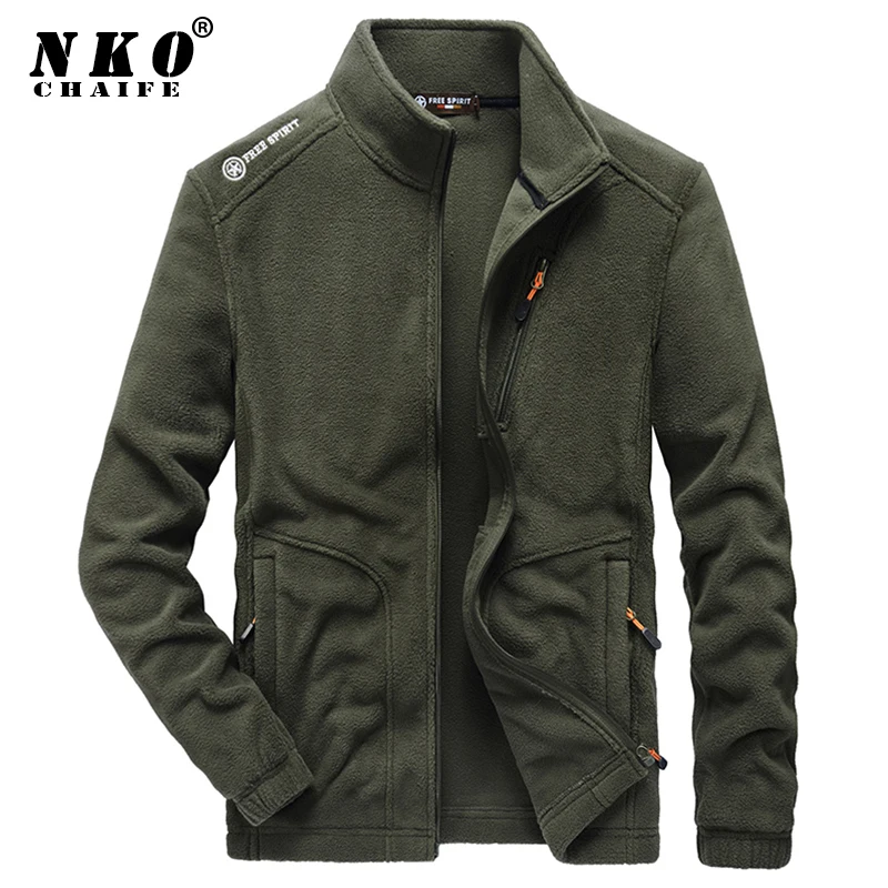 

CHAIFENKO 2021 New Winter Fleece Jacket Parka Coat Men Casual Bomber Military Outwear Spring Thick Warm Tactical Army Jacket Men