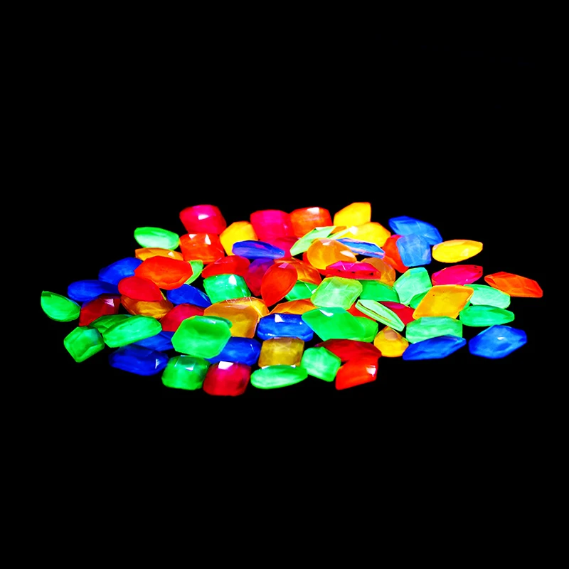 12 шт художественные Стразы флуоресцентные ногти светящиеся неоновые желтые