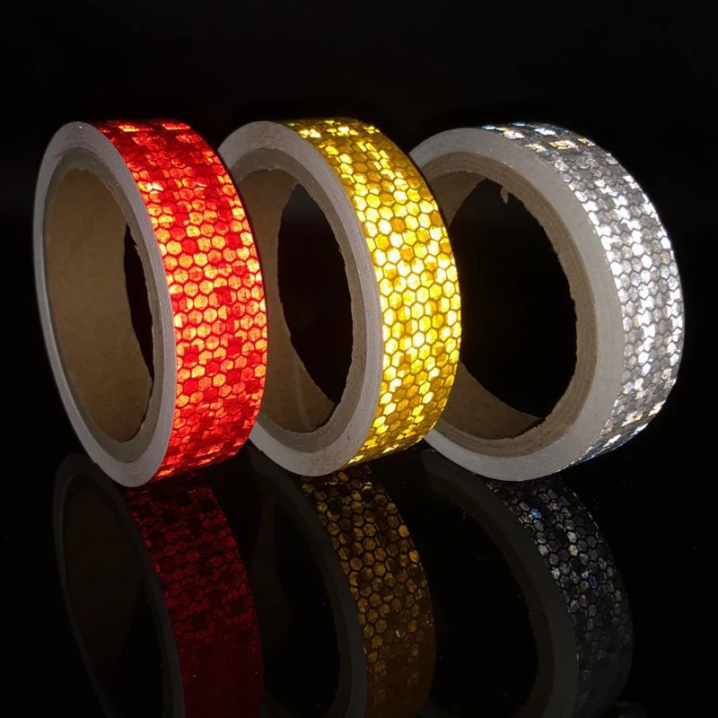 

Bicycle Accessories Reflective Bicycle Stickers Adhesive Tape For Bike Safety White Red Yellow Reflective Bike Stickers