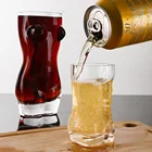 Креативная стеклянная чашка в форме тела, стеклянная чашка для виски, вина, бокала, сексуальная женская и мужская чашка в форме тела, пивная чашка для виски, водки, пива