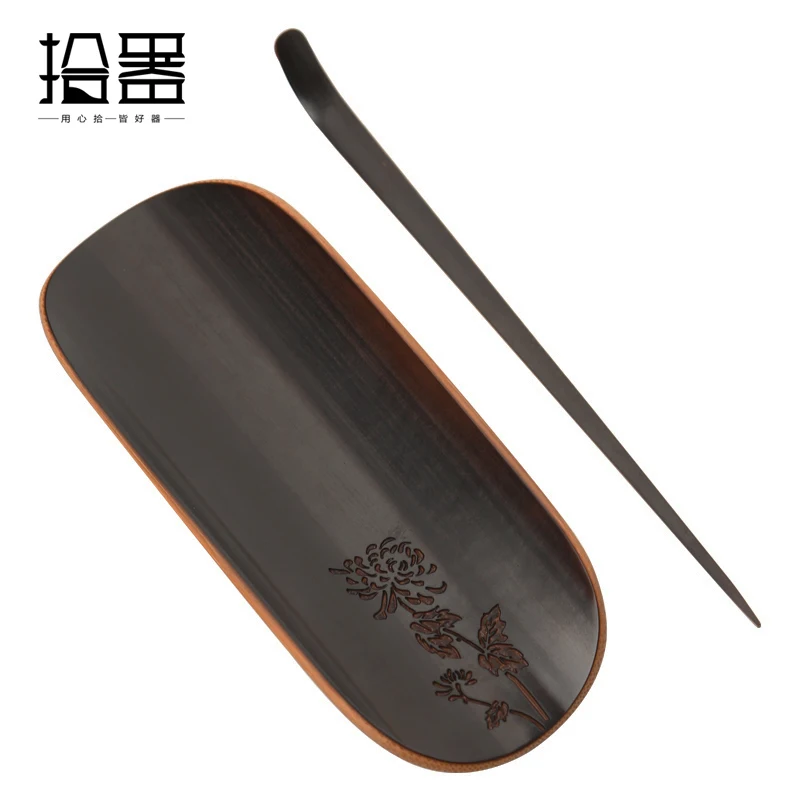 Копченый бамбуковый резной чай-это набор из трех предметов античный китайский