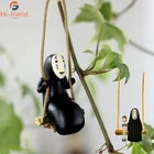 Фигурки Человека из мультфильма нет лица, игрушечная сумка, подвеска для автомобиля, брелок, экшн-модель Миядзаки Хаяо, человек без лица, качели, Аниме подарок