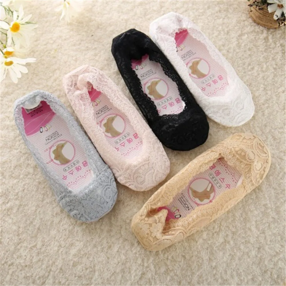 1 пара модных женских носков летние женские хлопковые кружевные короткие