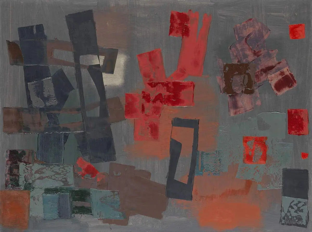 

WANLN Fritz Winter Famous Paintings Metal Tin Sign Home Garage Bar Supplies Lightweight and Interesting Outdoor Decoration 12 X