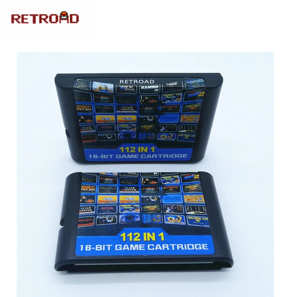 112 in1 & 126 в 1 Горячая Коллекция игр картридж для 16 бит sega Megadrive бытие видео Игровая