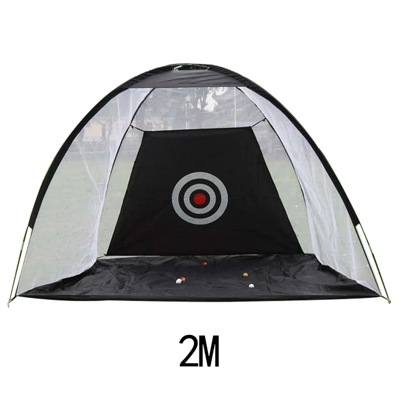 Black 2m PGM Крытый Открытый складной Гольф Практика сетка для гольфа удара клетка сад Луг практика палатка для гольфа тренировочное оборудование - Цвет: Black 2m