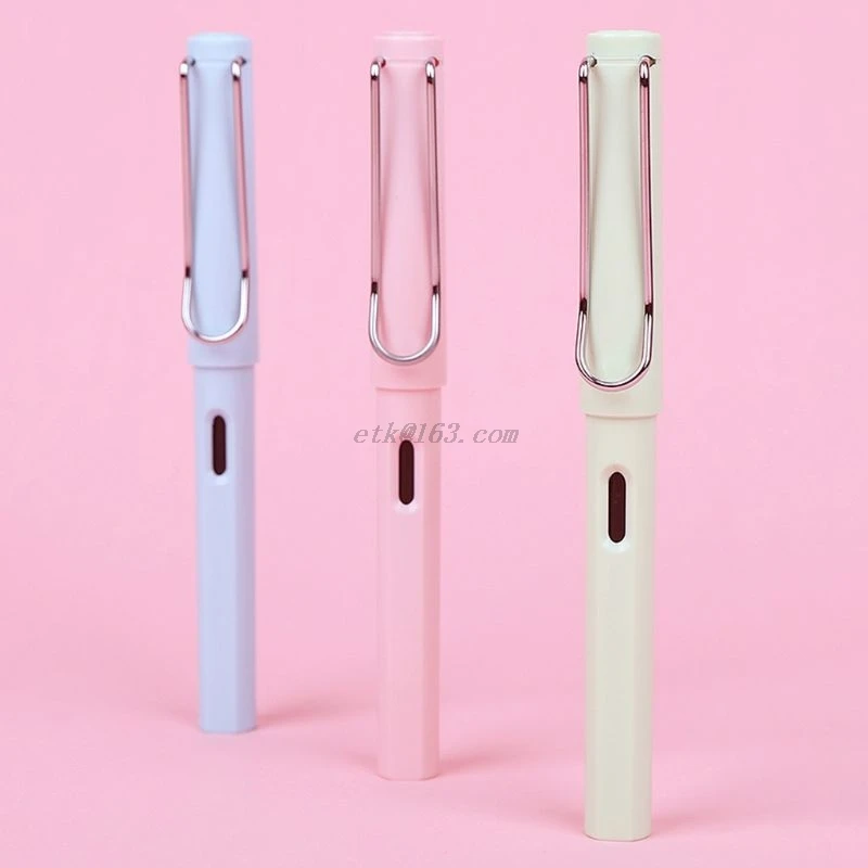 

Fashion 0.5mm 0.38mm Fountain Pen Replaceable Ink Fine Nib Business Student Stationeries Supply