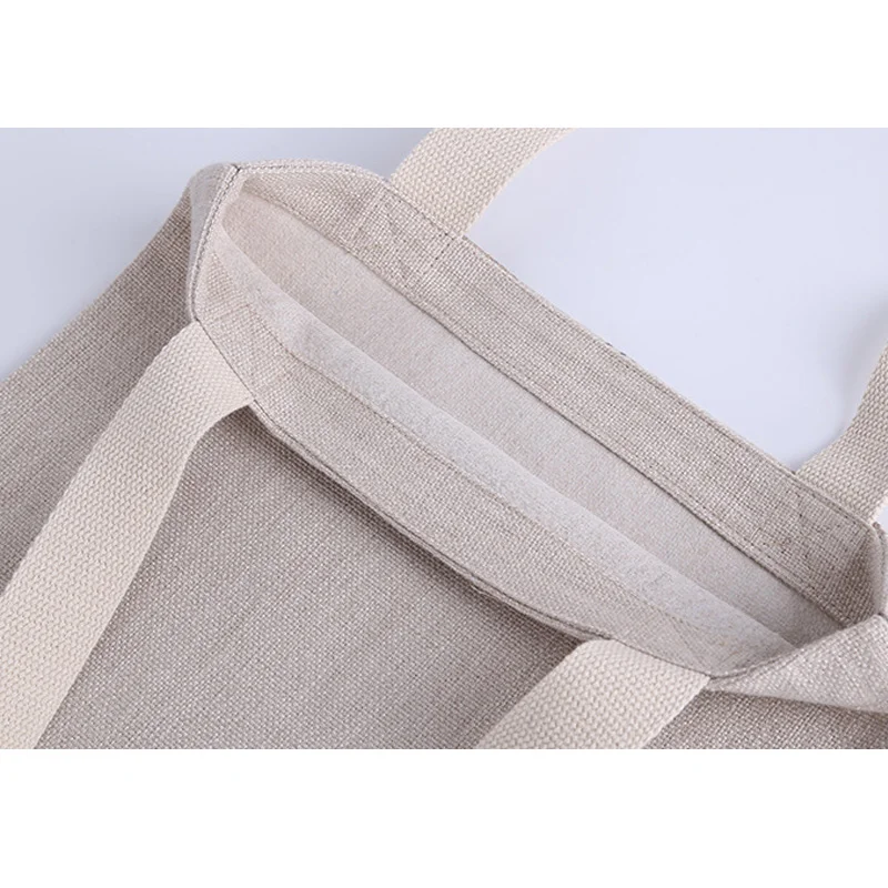 Натуральная льняная ткань дневная Большая складная сумка для покупок сумки из