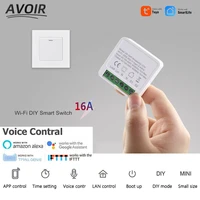 avoir 1 5 pcs circuit breaker smart life tuya switch wifi smart home socket wireless sensor switch mini wifi module control 16a