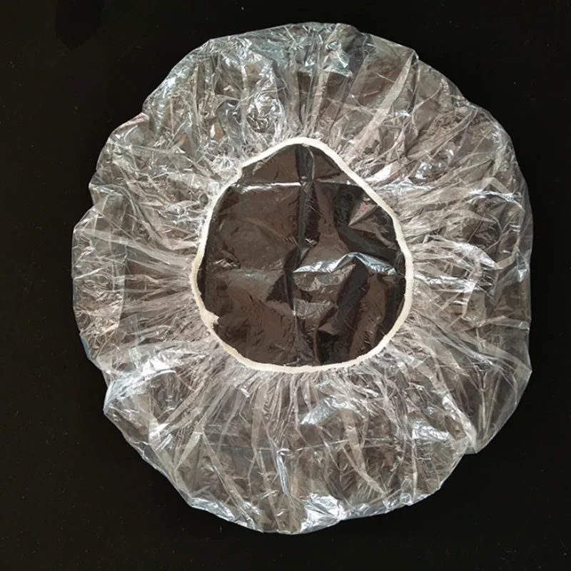 6 шт прозрачные одноразовые пластиковые тарелки текстильные шапочки для душа