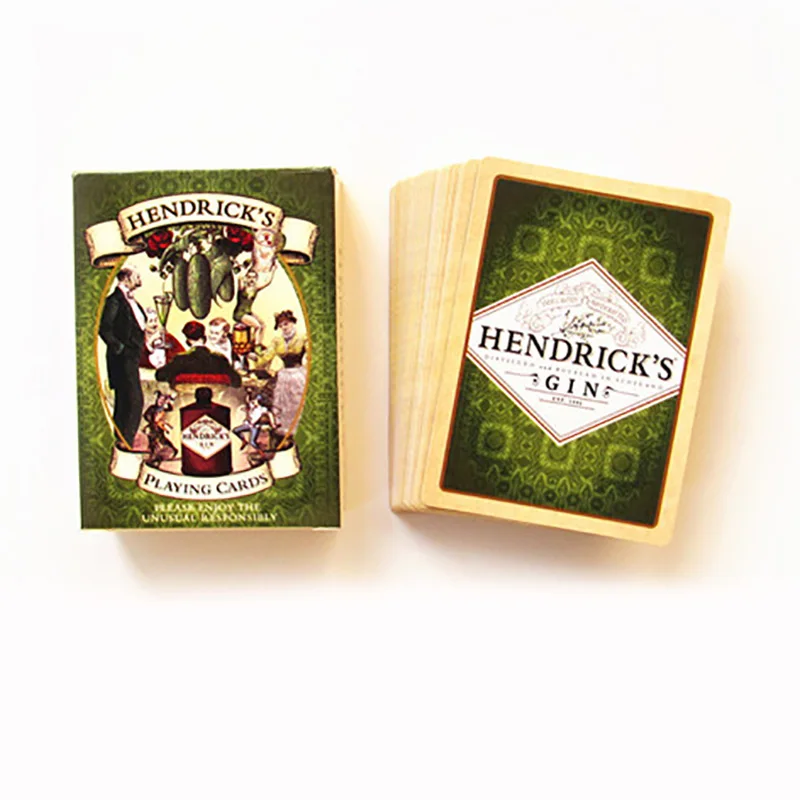 1 шт. Классическая карточка для игры в покер HENDRICK'S черные карточные карты