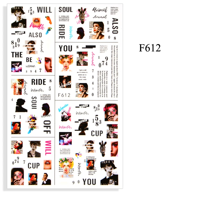 3D Effect Leaf Flower Design Summer Purple geometric pattern Bouquet Nail Art Sticker Decoration Decals Manicures Tips Tool | Красота и