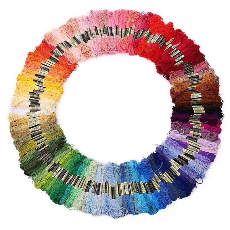

447 pieces all different color embroidery thread Cross stitch threads Skeins Craft Dofferent Gradient Color Thread 8 meters