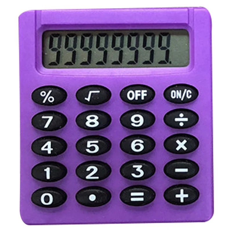 Карманный мини калькулятор с героями мультфильмов 8 цифр дисплея портативный