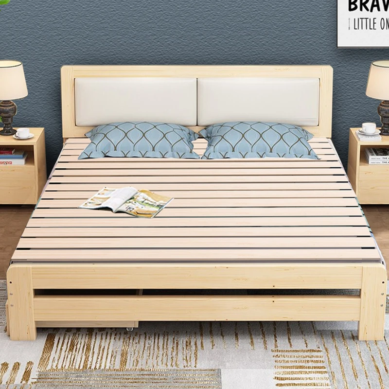 Складная оправа для кровати из натурального массива дерева жесткая