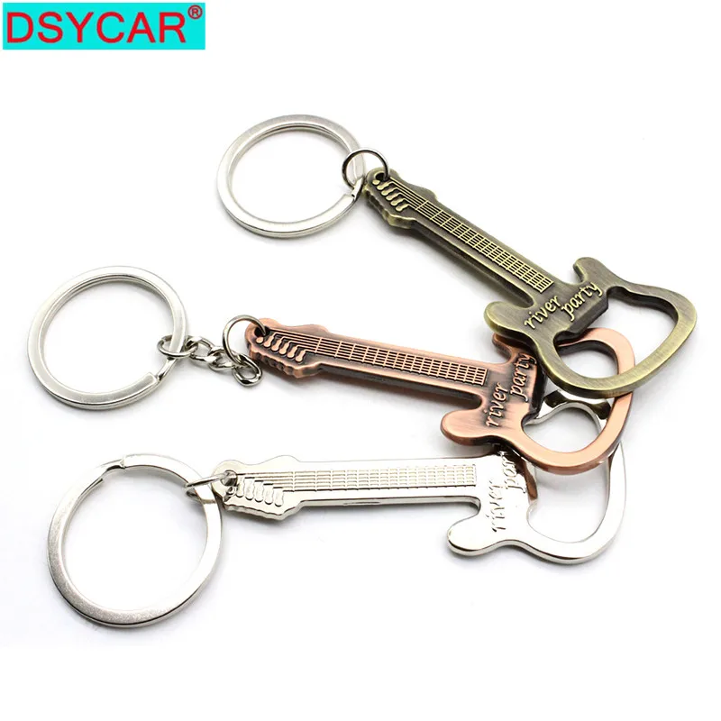 

DSYCAR 1Pcs Metal Keychain Guitar Beer Bottle Opener Wedding Favor For Summer Party Theme Bottle Opener Creative Gift New