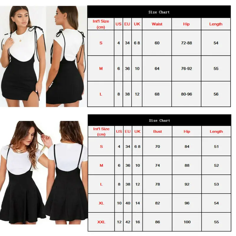 Женская плиссированная мини-юбка на лямках черная подтяжках с высокой талией