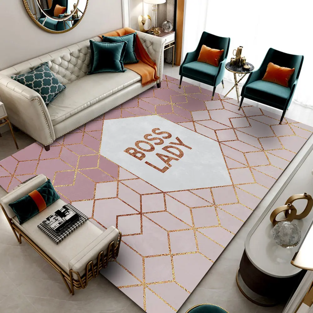 Silstar Tex Rug Gradient Printing Luxury Carpets For Living Room European Fashion Ffluffy rug Mats Yoga Bedroom | Дом и сад