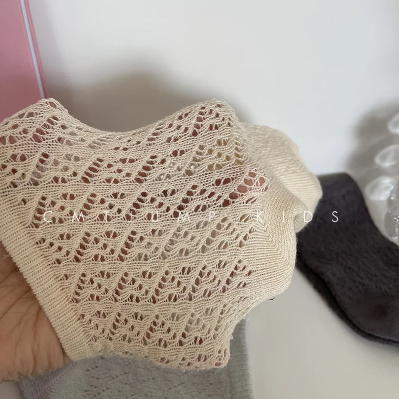 Летние дышащие тонкие хлопковые носки для маленьких мальчиков и девочек 5 пар/лот