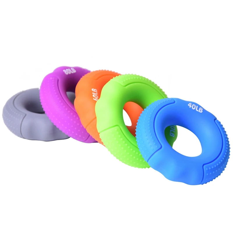 

5 PCS/Set Hand Grip Strengtheners Silicone Ring Hand Exercisers Resistance Band Finger Stretcher Exercise Wrist Training