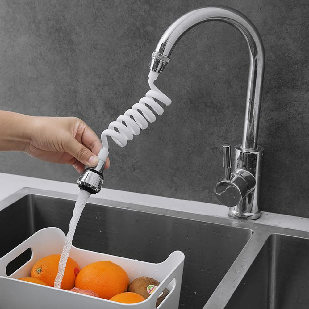 

Faucet Extender 360° Rotating Kitchen Extension Hose Up To140cm With Sprayer 2patterns Faucet For Home Kitchen Accessories Tools