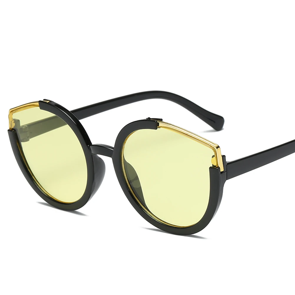 Солнцезащитные очки круглой формы для мужчин и женщин винтажные брендовые