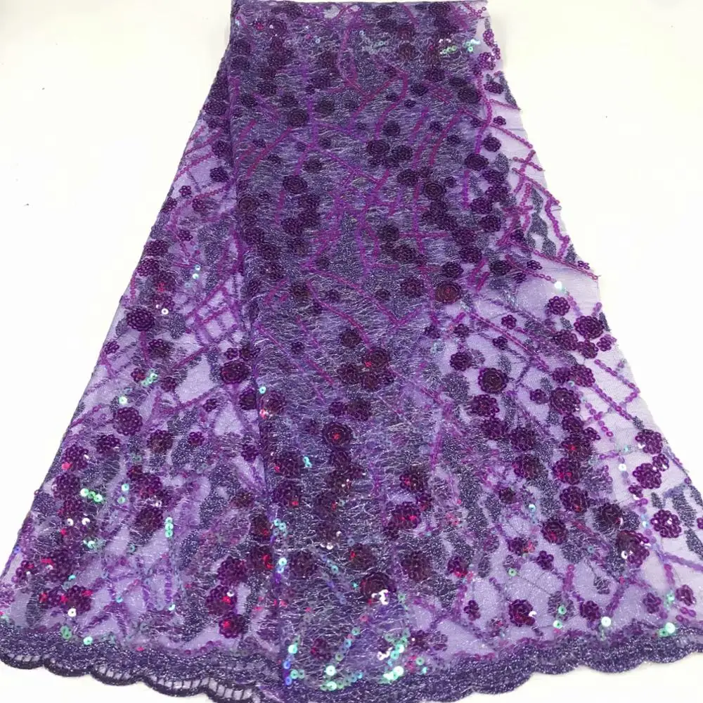 Красивый мэй красный цвет клееная ткань с блестящим кружевом и блестками для