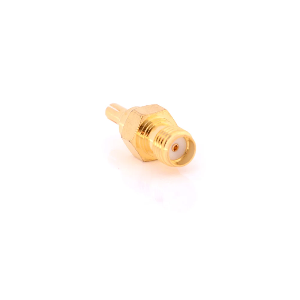 

HOT 1PCS Adapter CRC9 Male Plug To SMA Female Jack RF Connector Straight Gold Plating Connector
