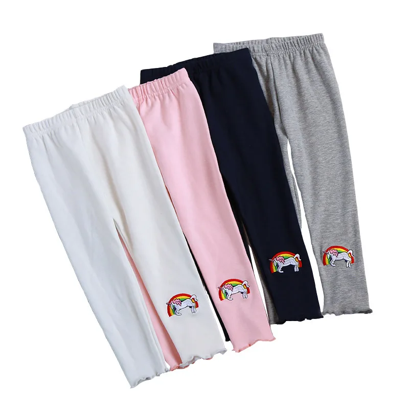 PPXX Мультяшные животные Единорог зимние штаны для девочек леггинсы хлопковая