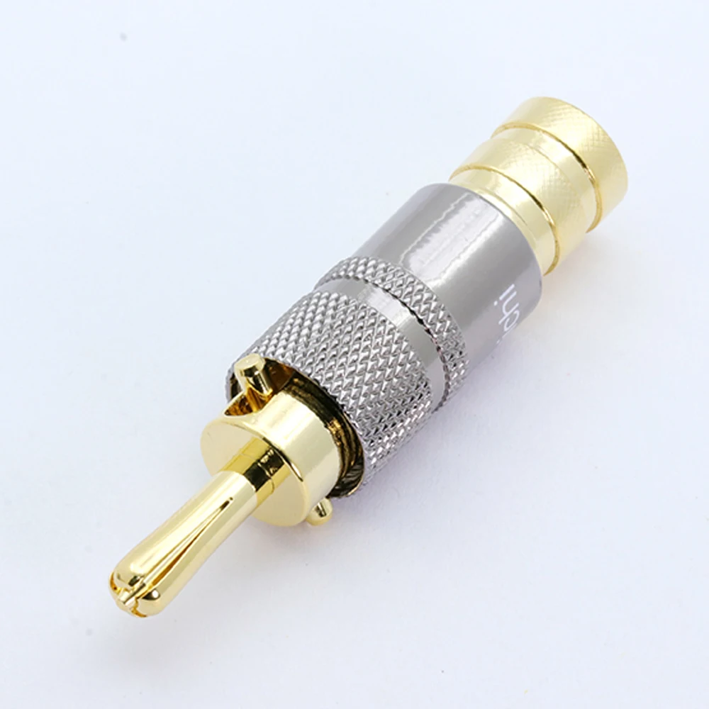 4 шт. высокое качество новый медный динамик Nakamichi кабель Банан вилка с замком