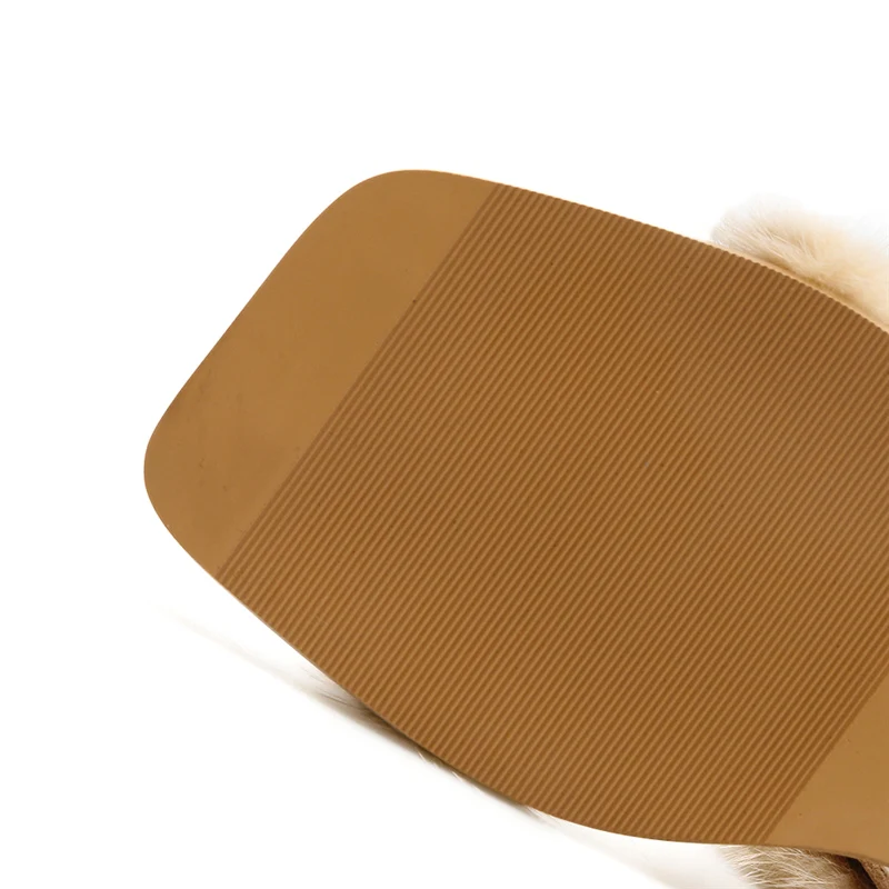 2020 модные плюшевые пляжные женские летние сандалии тапочки на плоской подошве из