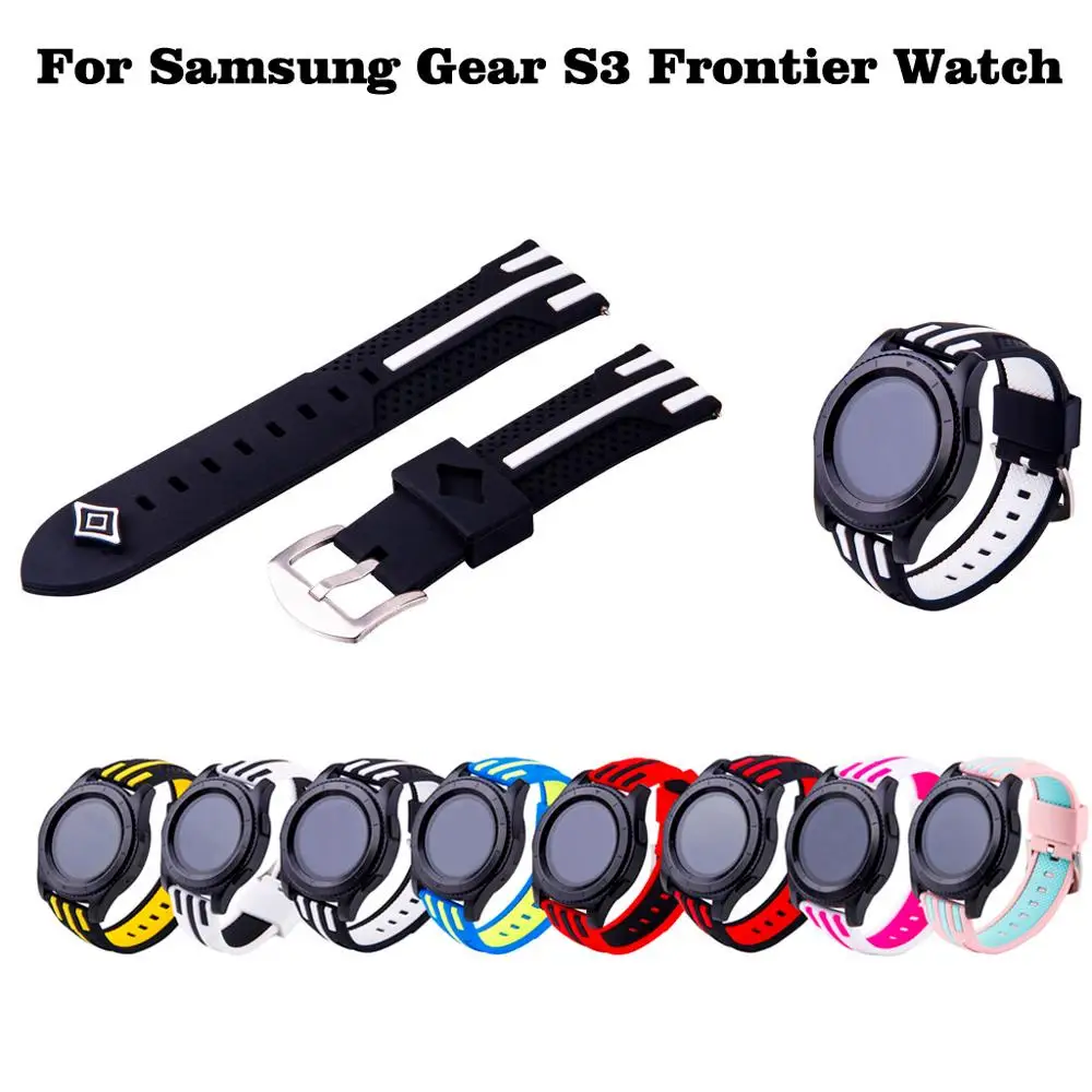 Сменный силиконовый ремешок для часов Samsung Gear S3 Frontier модный браслет унисекс