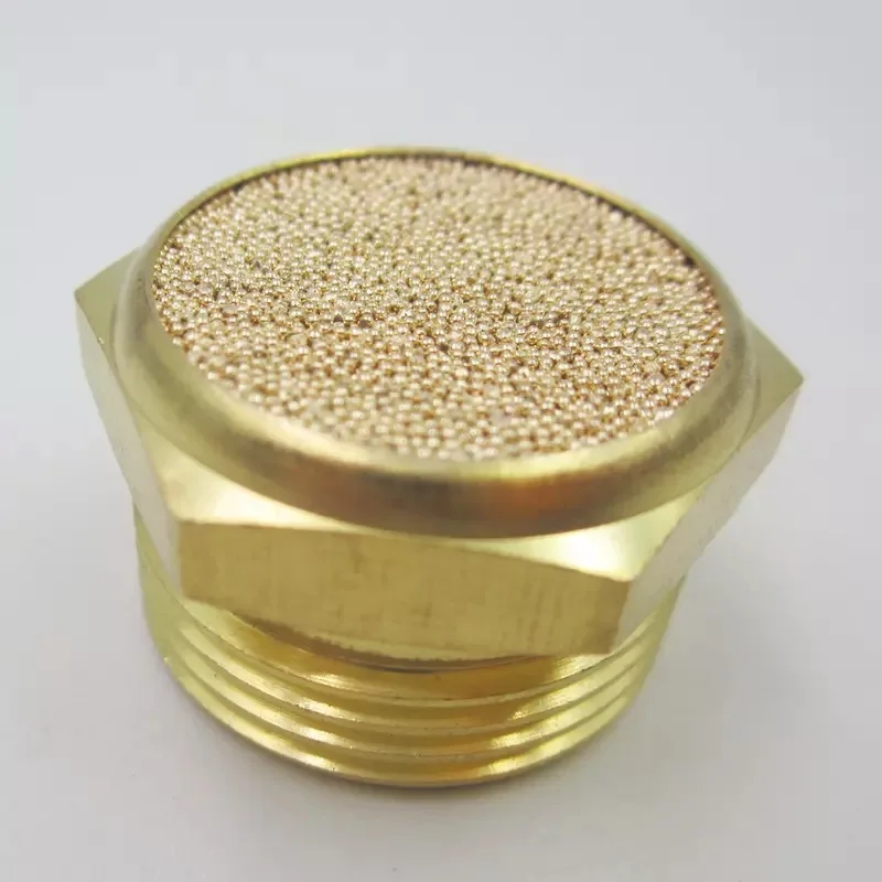 Пневматический заглушитель Латунный разъем для соленоидного клапана фитинг