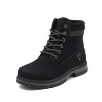 womens british high top casual fashion leather boots