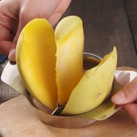 stainless steel mango avocado splitter slicer fruit cutter pitter craft hand tool kitchen gadget accessories