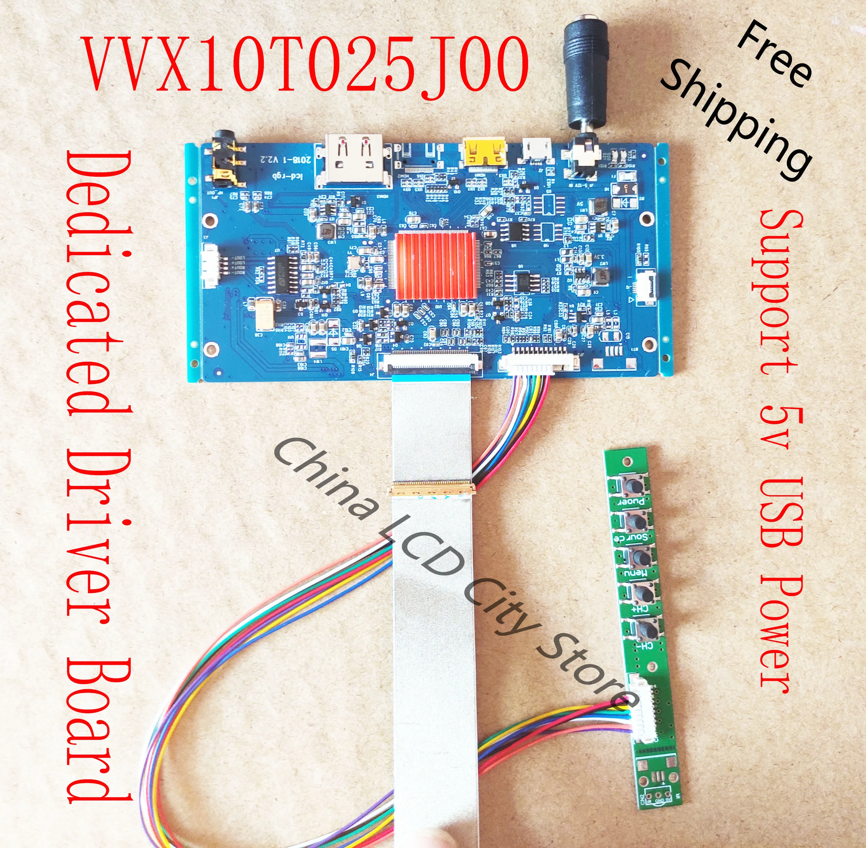 VVX10T025J00 выделенный 2K Дисплей HDMI совместимая плата драйвера 2560X1600 ультратонкий