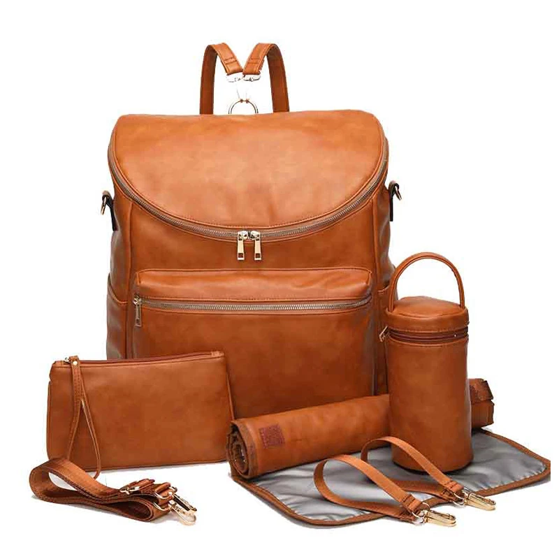 

5 шт., Детская сумка для подгузников, из ПУ кожи