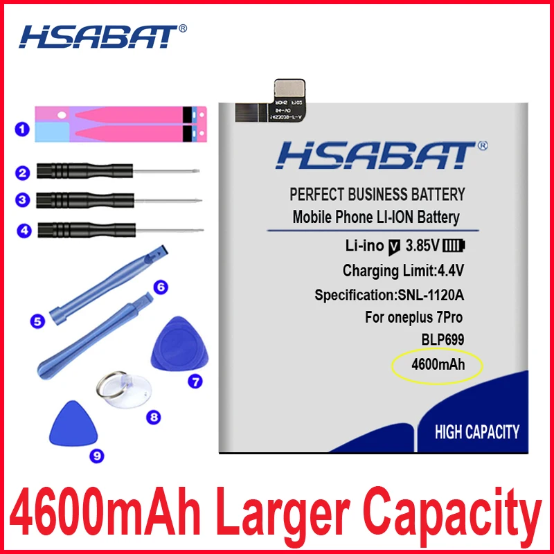 Аккумулятор HSABAT 0 Cycle 4600mAh BLP699 для one plus oneplus 7Pro 7 Pro Plus запасной